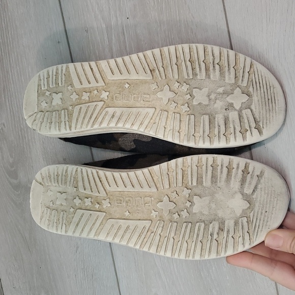 Hey Dude Wally Linen Youth Camo Loafer Slip on shoes sz Y6-L7 - Picture 11 of 11